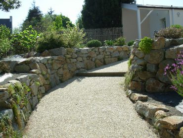 Accès en béton décoratif - Chevallier Paysage